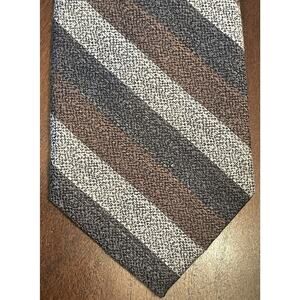 Knottery New York Gray Brown 60% Polyester 40% Viscose Men’s Neck Tie